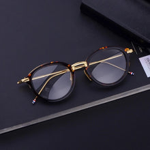 Load image into Gallery viewer, Thom Brand Retro Round Glasses Frame Men Women Vintage Alloy Acetate Optical Eyeglasses Fashion Rim Prescription Eyewear TB011