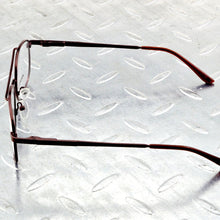 Load image into Gallery viewer, Titanium Alloy Double Bridge Brown Pilot Men Optical Glasses Frame Eyeglasses Eyeframe Eyewear