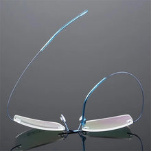 Load image into Gallery viewer, Titanium Alloy Flexible Frameless Men Women Metal Rimless Myopia Frame Foldable Glasses Leg Optical Eyeglasses