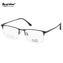 Load image into Gallery viewer, Titanium Alloy Glasses Frame Half Rimless Eyeglasses Men Concise Business Spectacles Prescription Frame Rui Hao Eyewear 8057