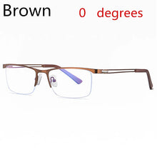 Load image into Gallery viewer, Titanium Alloy Photochromic Men&#39;s And Women&#39;s Myopia Glasses Outdoor Student Optical Prescription Glasses 0 -0.50 -0.75 To -6.0