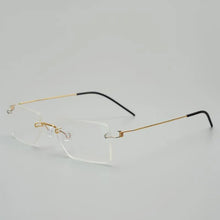 Load image into Gallery viewer, Titanium Alloy Rimless Glasses Frame Men Prescription Eyeglasses Women Myopia Optical spectacle frames Man Korean clear Eyewear