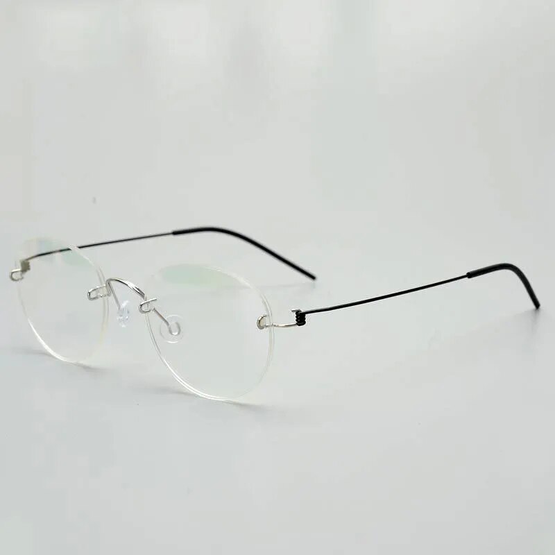 Titanium Alloy Rimless Glasses Frame Men Prescription Eyeglasses Women Myopia Optical spectacle frames Man Korean clear Eyewear
