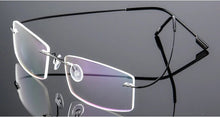 Load image into Gallery viewer, Titanium Alloy Ultra-Elastic Frameless Metal Glasses Frame for Men and Women, Rimless Myopia Prescription Glass Frames FJ868