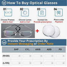 Load image into Gallery viewer, Titanium Alloy Ultra-Elastic Frameless Metal Glasses Frame for Men and Women, Rimless Myopia Prescription Glass Frames FJ868