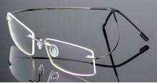 Load image into Gallery viewer, Titanium Alloy Ultra-Elastic Frameless Metal Glasses Frame for Men and Women, Rimless Myopia Prescription Glass Frames FJ868
