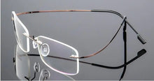 Load image into Gallery viewer, Titanium Alloy Ultra-Elastic Frameless Metal Glasses Frame for Men and Women, Rimless Myopia Prescription Glass Frames FJ868
