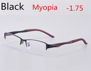 Titanium Alloy Ultra Light Business Photochromic Myopia Glasses For Women And Men Optical Prescription Glasses