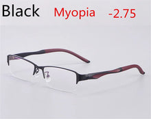 Load image into Gallery viewer, Titanium Alloy Ultra Light Business Photochromic Myopia Glasses For Women And Men Optical Prescription Glasses