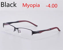 Load image into Gallery viewer, Titanium Alloy Ultra Light Business Photochromic Myopia Glasses For Women And Men Optical Prescription Glasses