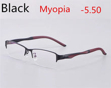 Load image into Gallery viewer, Titanium Alloy Ultra Light Business Photochromic Myopia Glasses For Women And Men Optical Prescription Glasses