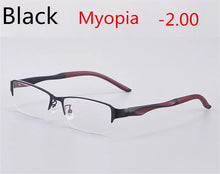 Load image into Gallery viewer, Titanium Alloy Ultra Light Business Photochromic Myopia Glasses For Women And Men Optical Prescription Glasses