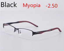 Load image into Gallery viewer, Titanium Alloy Ultra Light Business Photochromic Myopia Glasses For Women And Men Optical Prescription Glasses