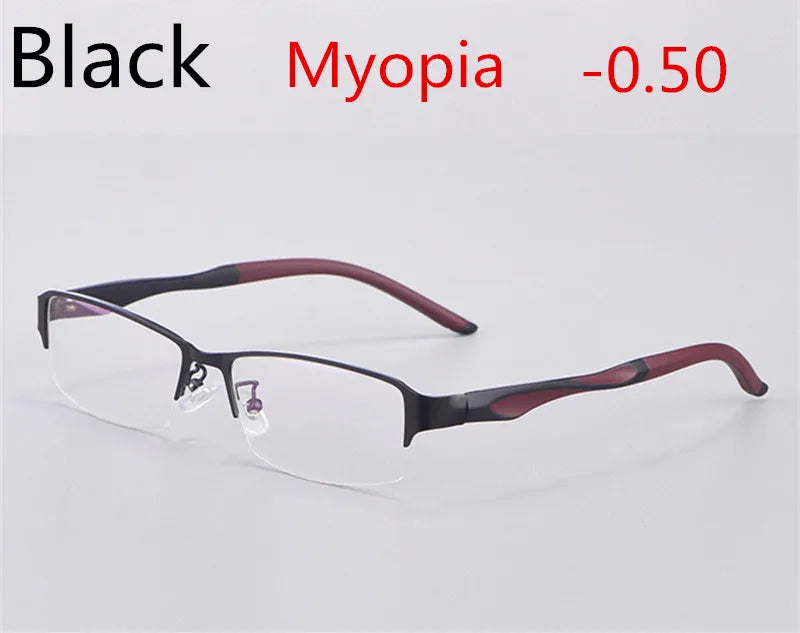 Titanium Alloy Ultra Light Business Photochromic Myopia Glasses For Women And Men Optical Prescription Glasses