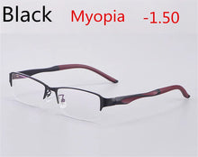 Load image into Gallery viewer, Titanium Alloy Ultra Light Business Photochromic Myopia Glasses For Women And Men Optical Prescription Glasses