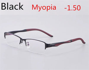 Titanium Alloy Ultra Light Business Photochromic Myopia Glasses For Women And Men Optical Prescription Glasses