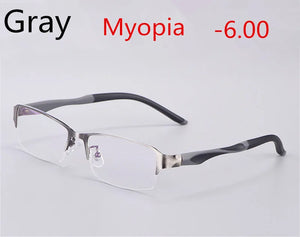 Titanium Alloy Ultra Light Business Photochromic Myopia Glasses For Women And Men Optical Prescription Glasses