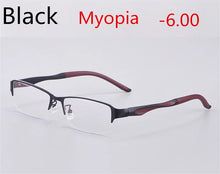 Load image into Gallery viewer, Titanium Alloy Ultra Light Business Photochromic Myopia Glasses For Women And Men Optical Prescription Glasses