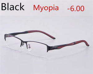 Titanium Alloy Ultra Light Business Photochromic Myopia Glasses For Women And Men Optical Prescription Glasses