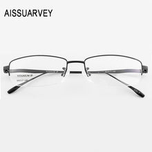 Load image into Gallery viewer, Titanium Eye Glasses Frames for Men Half Rim Designer Eyeglasses Frame Classic Business Prescription Eye Wear Optical Goggles