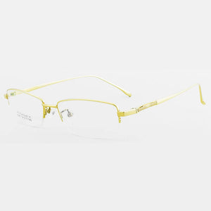 Titanium Eye Glasses Frames for Men Half Rim Designer Eyeglasses Frame Classic Business Prescription Eye Wear Optical Goggles