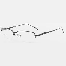 Load image into Gallery viewer, Titanium Eye Glasses Frames for Men Half Rim Designer Eyeglasses Frame Classic Business Prescription Eye Wear Optical Goggles