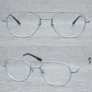 Titanium Glasses Frame Men Women Vintage Pilot Clear Eye Glasses Optical Myopia Prescription Eyeglasses Frames Eyewear Oculos