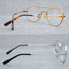 Carica l&#39;immagine nel visualizzatore di Gallery, Titanium Glasses Frame Men Women Vintage Pilot Clear Eye Glasses Optical Myopia Prescription Eyeglasses Frames Eyewear Oculos