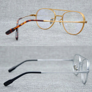 Titanium Glasses Frame Men Women Vintage Pilot Clear Eye Glasses Optical Myopia Prescription Eyeglasses Frames Eyewear Oculos