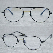 Carica l&#39;immagine nel visualizzatore di Gallery, Titanium Glasses Frame Men Women Vintage Pilot Clear Eye Glasses Optical Myopia Prescription Eyeglasses Frames Eyewear Oculos