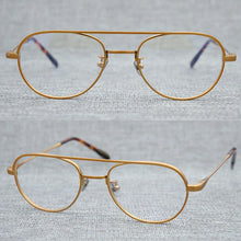 Carica l&#39;immagine nel visualizzatore di Gallery, Titanium Glasses Frame Men Women Vintage Pilot Clear Eye Glasses Optical Myopia Prescription Eyeglasses Frames Eyewear Oculos