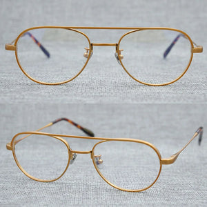 Titanium Glasses Frame Men Women Vintage Pilot Clear Eye Glasses Optical Myopia Prescription Eyeglasses Frames Eyewear Oculos