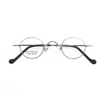 Carica l&#39;immagine nel visualizzatore di Gallery, Titanium Glasses Super Small Oval Full Rim Eyeglass Frames Men Women Optical Prescription Lightweight Earwear