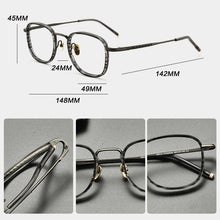 Load image into Gallery viewer, Titanium Optical Glasses Frame Men Vintage Square Myopia Prescription Eyeglasses Frame Women Retro Designer   Brand Eyewear
