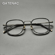Load image into Gallery viewer, Titanium Optical Glasses Frame Men Vintage Square Myopia Prescription Eyeglasses Frame Women Retro Designer   Brand Eyewear