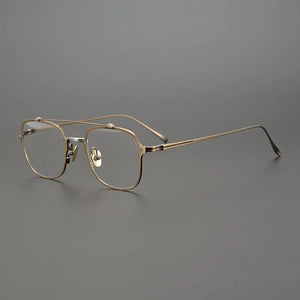 Titanium Pilot Glasses Frame Men Women Vintage Square Eye Glasses Retro Optical Eyeglasses Frames Man Clear Eyewear Oculos Gafas