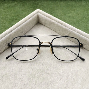 Titanium Pilot Glasses Frame Men Women Vintage Square Eye Glasses Retro Optical Eyeglasses Frames Man Clear Eyewear Oculos Gafas