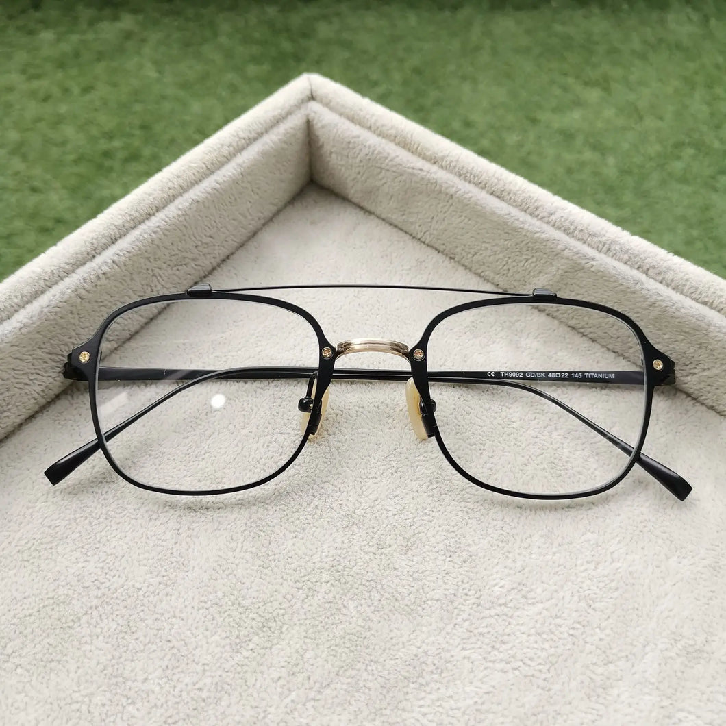 Titanium Pilot Glasses Frame Men Women Vintage Square Eye Glasses Retro Optical Eyeglasses Frames Man Clear Eyewear Oculos Gafas