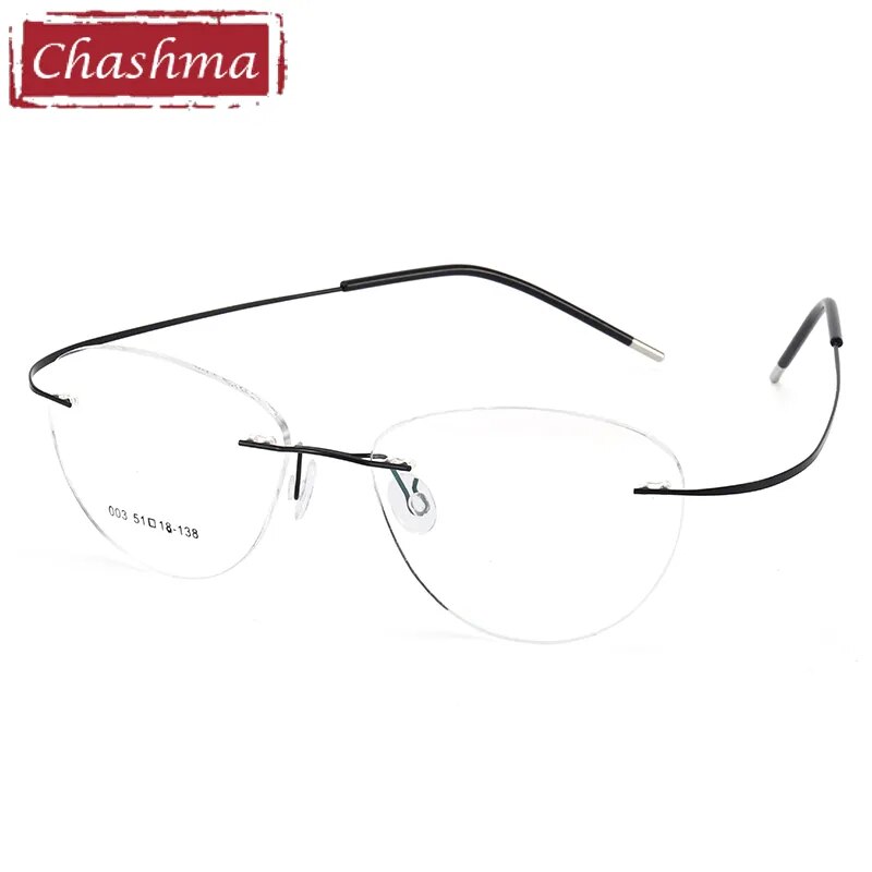 Titanium Prescription Glasses Ultra Light Eyewear Optical Glasses Frame for Male and Female Clear Lenses
