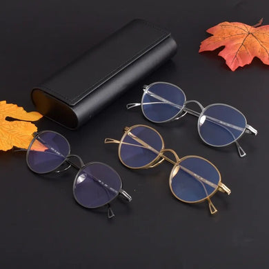 Titanium eyewear women men optics  glasses frame reading glasses men women With anti blue lens glasses for men