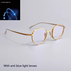 Titanium eyewear women men optics  glasses frame reading glasses men women With anti blue lens glasses for men