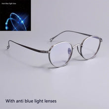 Load image into Gallery viewer, Titanium eyewear women men optics  glasses frame reading glasses men women With anti blue lens glasses for men
