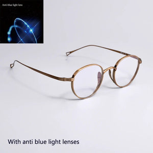 Titanium eyewear women men optics  glasses frame reading glasses men women With anti blue lens glasses for men