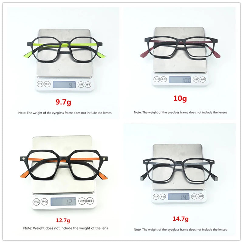 Titanium glasses frames Ultra Light Square Spectacle women TR90 Eyegla ...