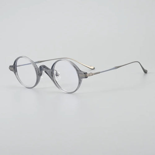 Titanium retro small round frame eyeglasses acetate art college style eyewear Men eyewear Japanese niche glasses frame