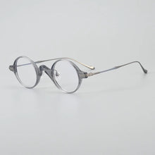 Carica l&#39;immagine nel visualizzatore di Gallery, Titanium retro small round frame eyeglasses acetate art college style eyewear Men eyewear Japanese niche glasses frame