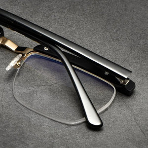 Tom Hardy Classic Acetate Half Frame Glasses Men Square Eyeglasses Male Myopia Optical Prescription Eyewear