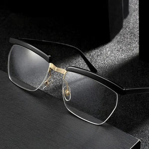 Tom Hardy Classic Acetate Half Frame Glasses Men Square Eyeglasses Male Myopia Optical Prescription Eyewear