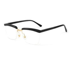 Carica l&#39;immagine nel visualizzatore di Gallery, Tom Hardy Classic Acetate Half Frame Glasses Men Square Eyeglasses Male Myopia Optical Prescription Eyewear