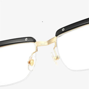 Tom Hardy Classic Acetate Half Frame Glasses Men Square Eyeglasses Male Myopia Optical Prescription Eyewear